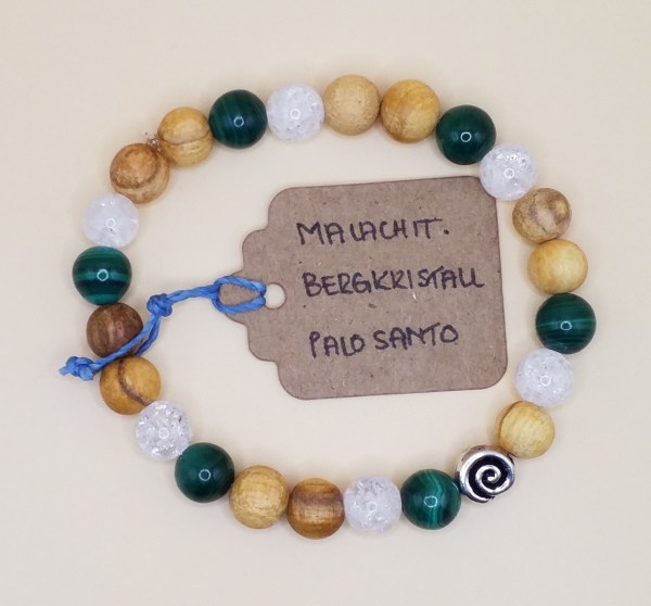 Palosanto Armband Malachit